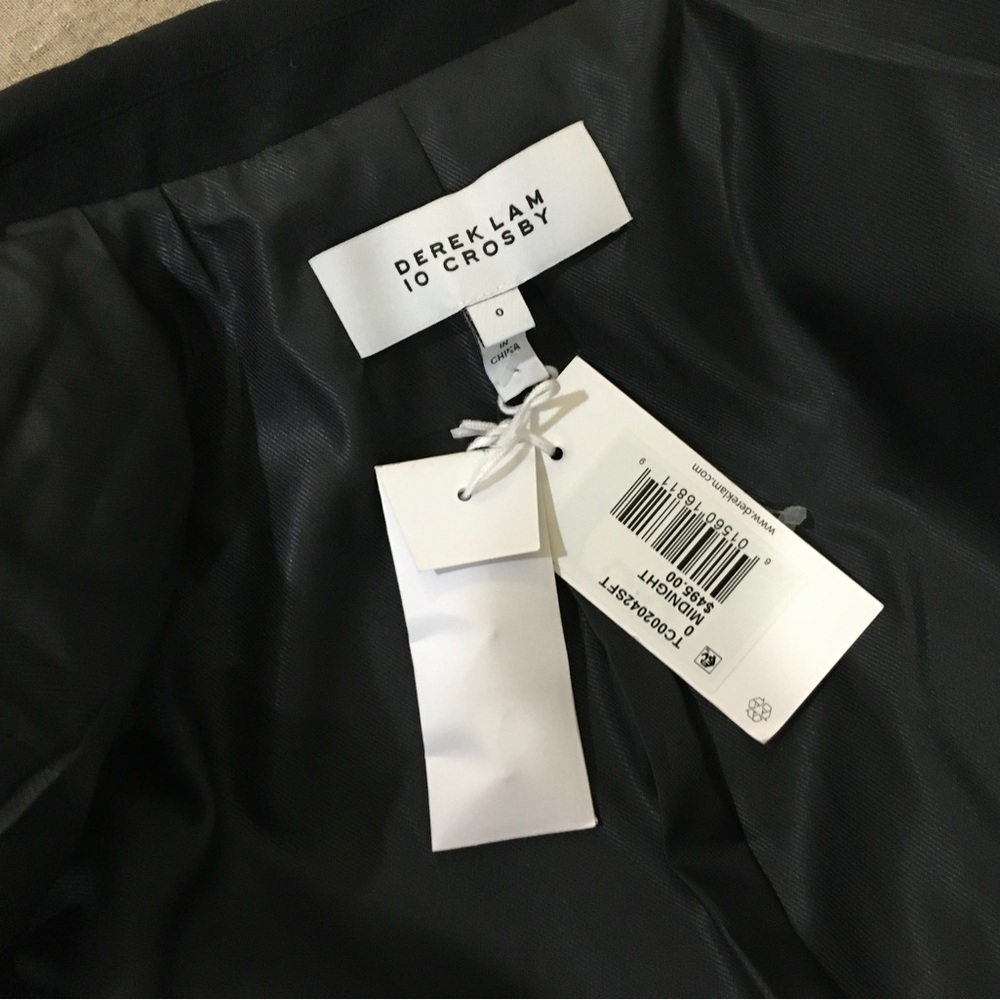 Derek Lam 10 single Breasted Blazer midnight size 0 new - Picture 11 of 11